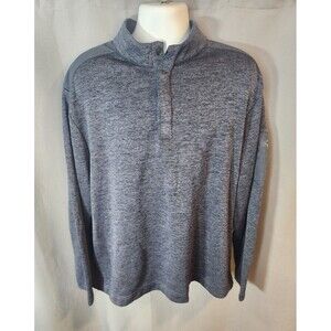 Greg Norman Men’s Gray Quarter Button Up Pullover‎ Sweater Size XXL